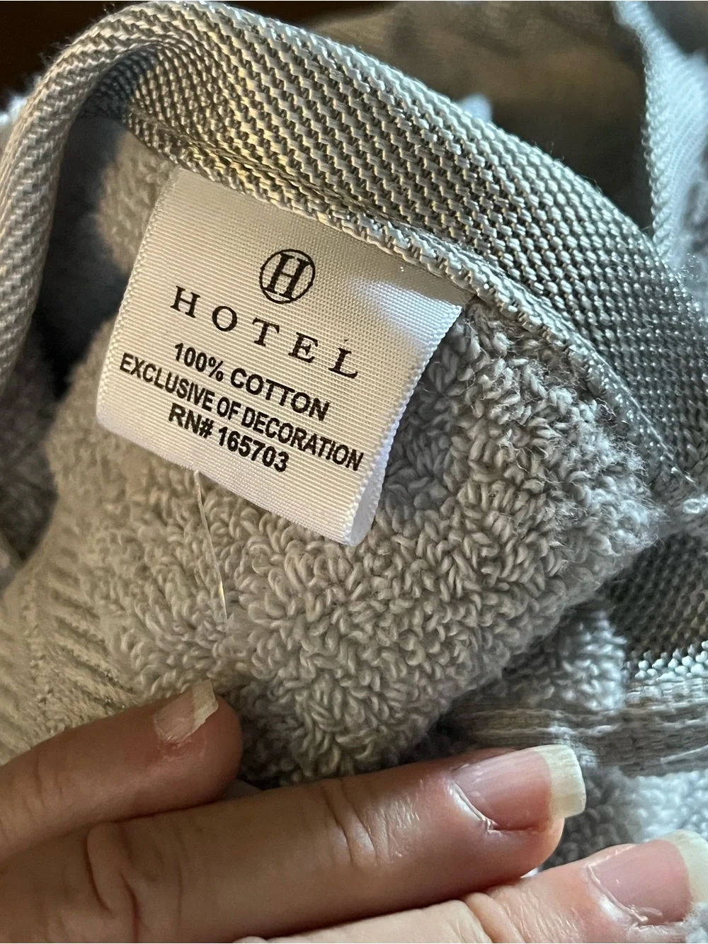 Hotel Collection Light Gray Plush Bath Towel - Soft Absorbent Home Accent 30x54